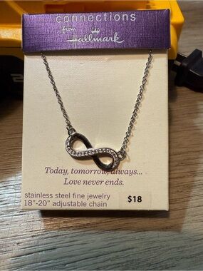 Stainless steel infinity necklace